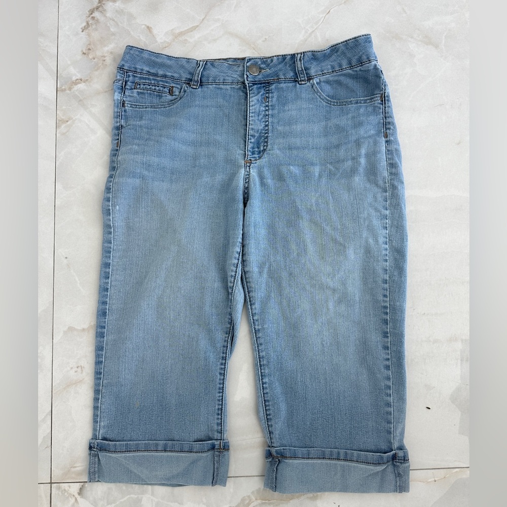 Lee Riders Cuffed Capri Cropped Jeans